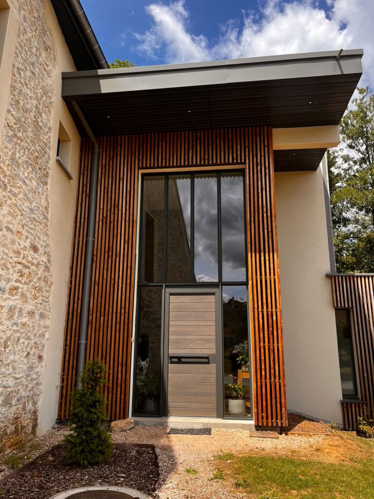 porte-fenetre-volet - porte d'entrée et baie vitrée